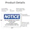 Signmission For The Comfort Of All Guests No Gang Attire, 24 in W x Rectangle, Aluminum OS-2PACK-NS-A-1824-L-12864 - alternate 5